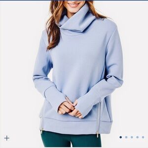 Addison Bay Polished Double Knit Zip Everyday Pullover